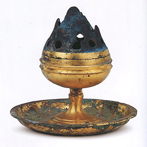 Bronze incense burner in the shape of Bo Moungtain (boshan)