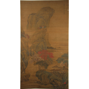 Scroll Painting of Autumn Landscape by Wang Yun